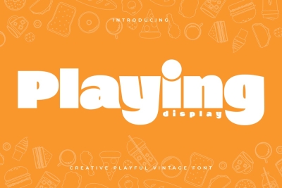 Playing - Creative Playful Vintage Font