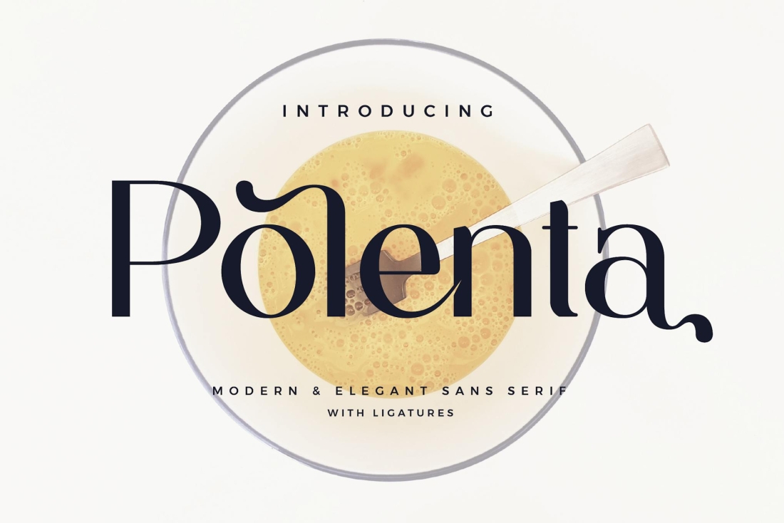 Polenta - Modern Ligature Font