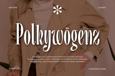 Polkywogenz - Condensed Serif