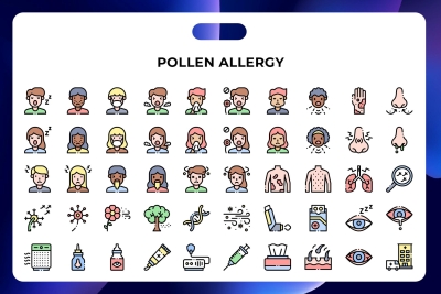 Pollen Allergy Icons