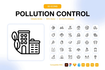 Pollution Control Icons