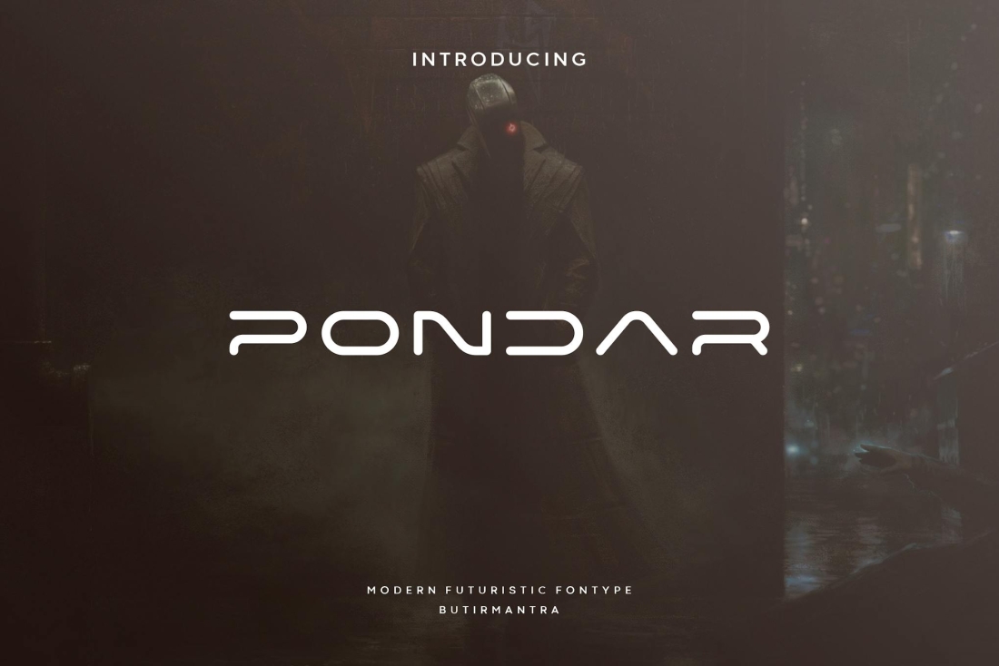 Pondar - Futuristic Font