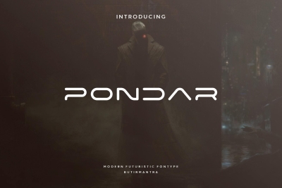 Pondar - Futuristic Font