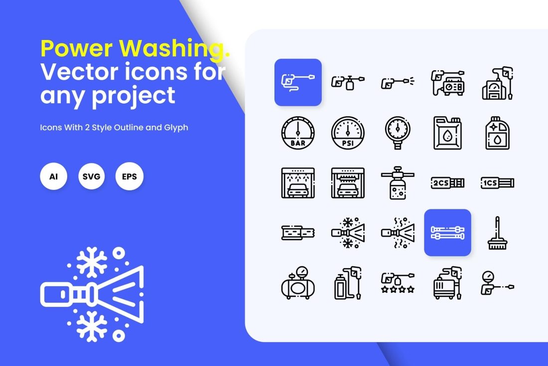Power Washing Icons