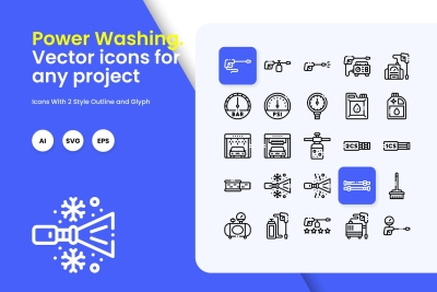 Power Washing Icons