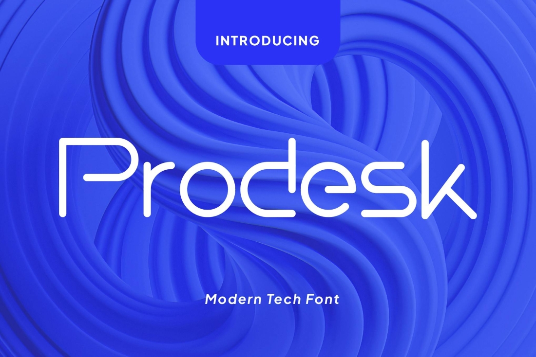 Prodesk - Techno Font