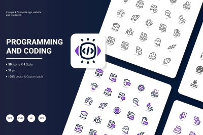 Programming and Coding Icon Pack