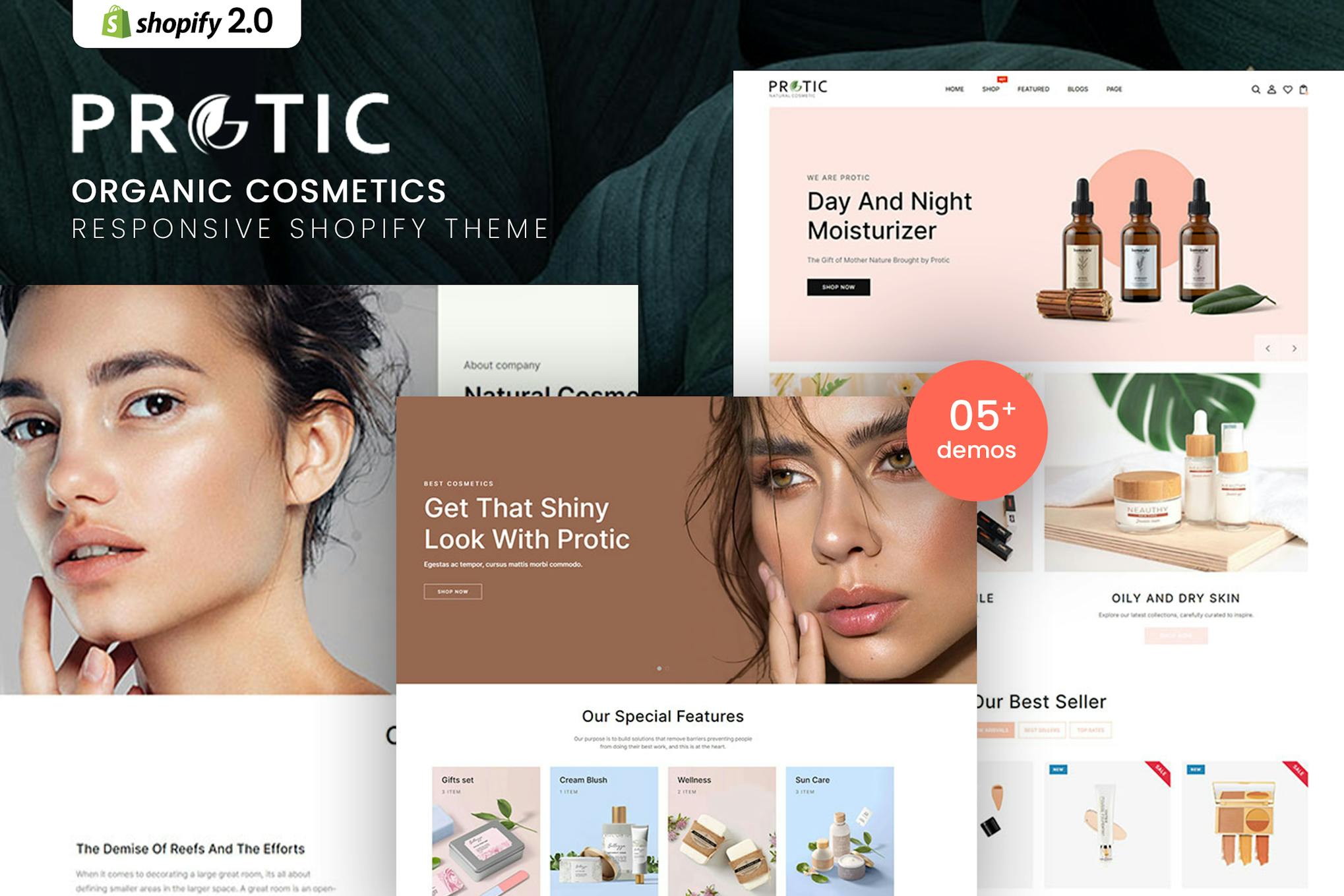 Protic – Organic Cosmetics Shopify Theme