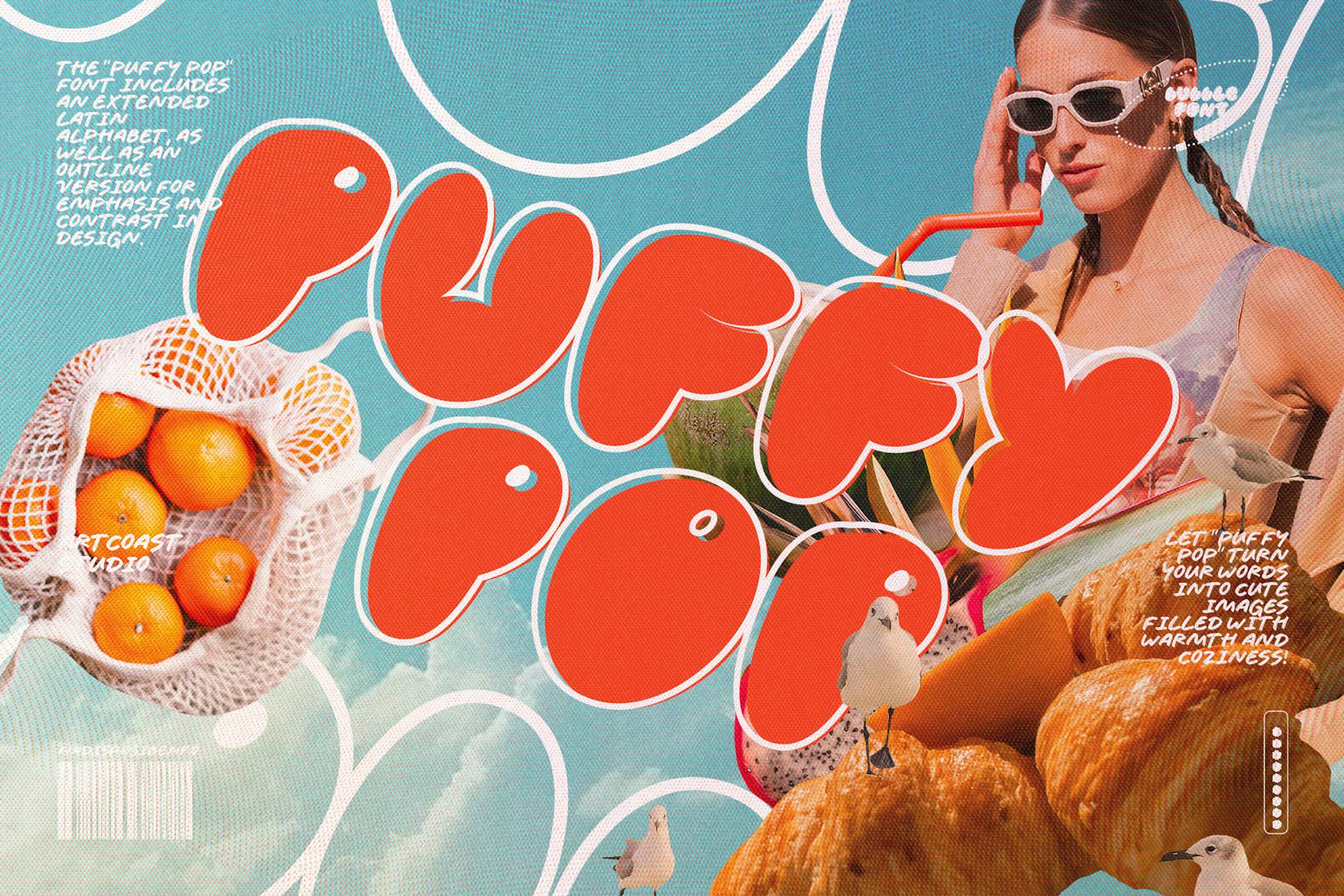Puffy Pop Bubble Font