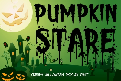 Pumpkin Stare -  Halloween Display Font