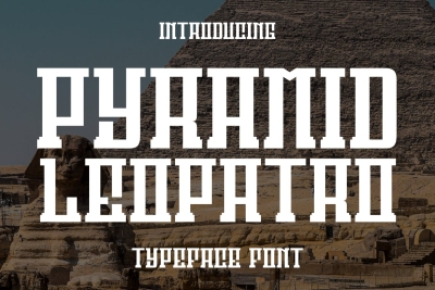 Pyramid Leopatro - Display Font
