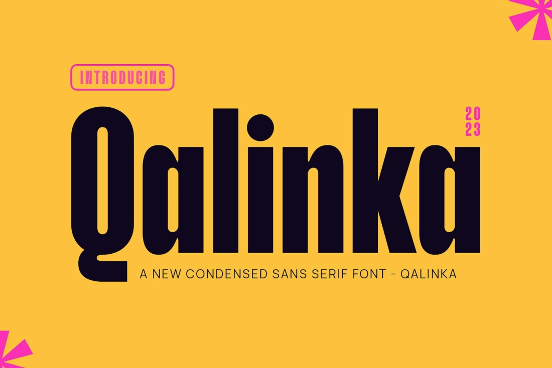 Qalinka - Modern Condensed Sans Serif
