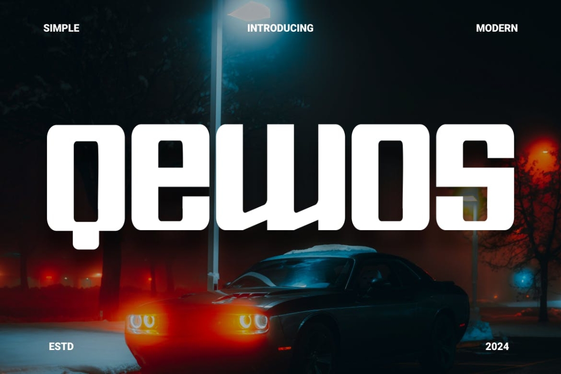 Qewos - Logotype Display Font