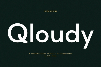 Qloudy Modern Sans Font