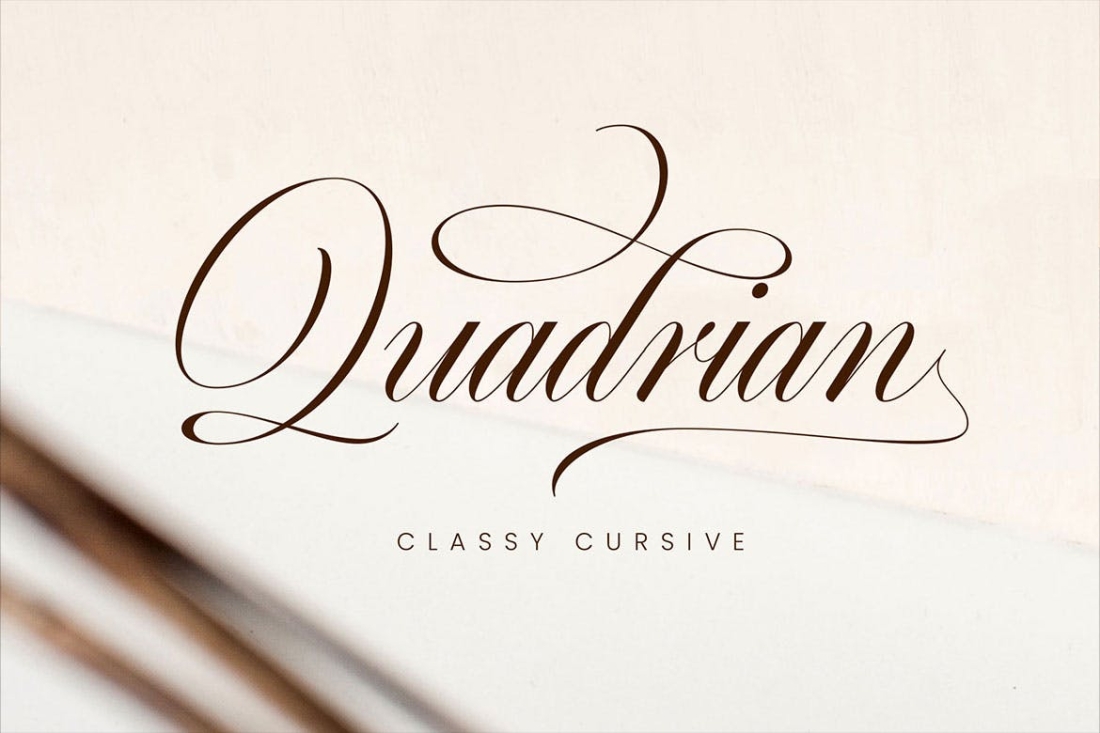 Quadrian - Elegant Script