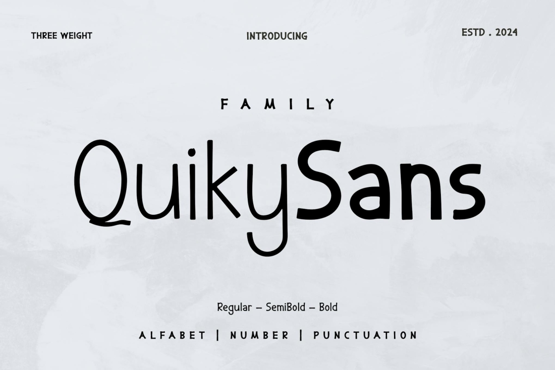 Quiky Sans Font Family