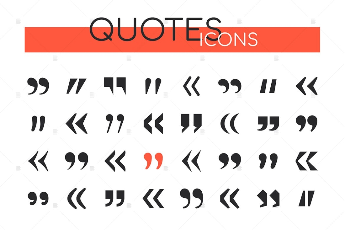 Quotes collection - set of vector web elements