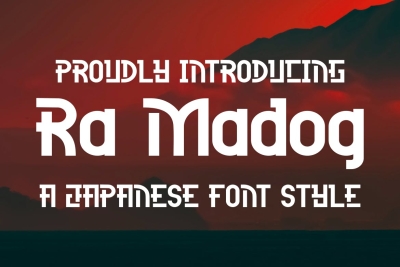 Ra Madog - A Japanese Style Font