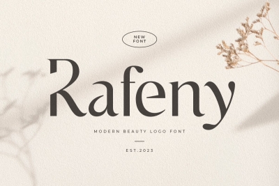 Rafeny - Modern Beauty Logo Font