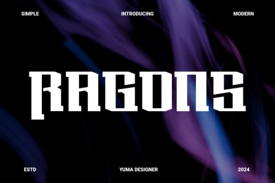 Ragons - a Popular Font