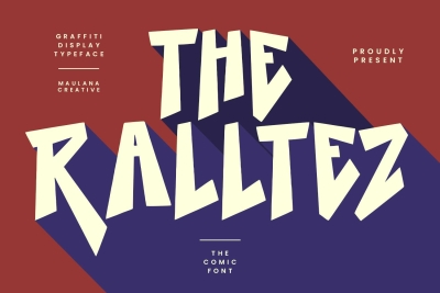 Ralltez Graffiti Comic Display Font