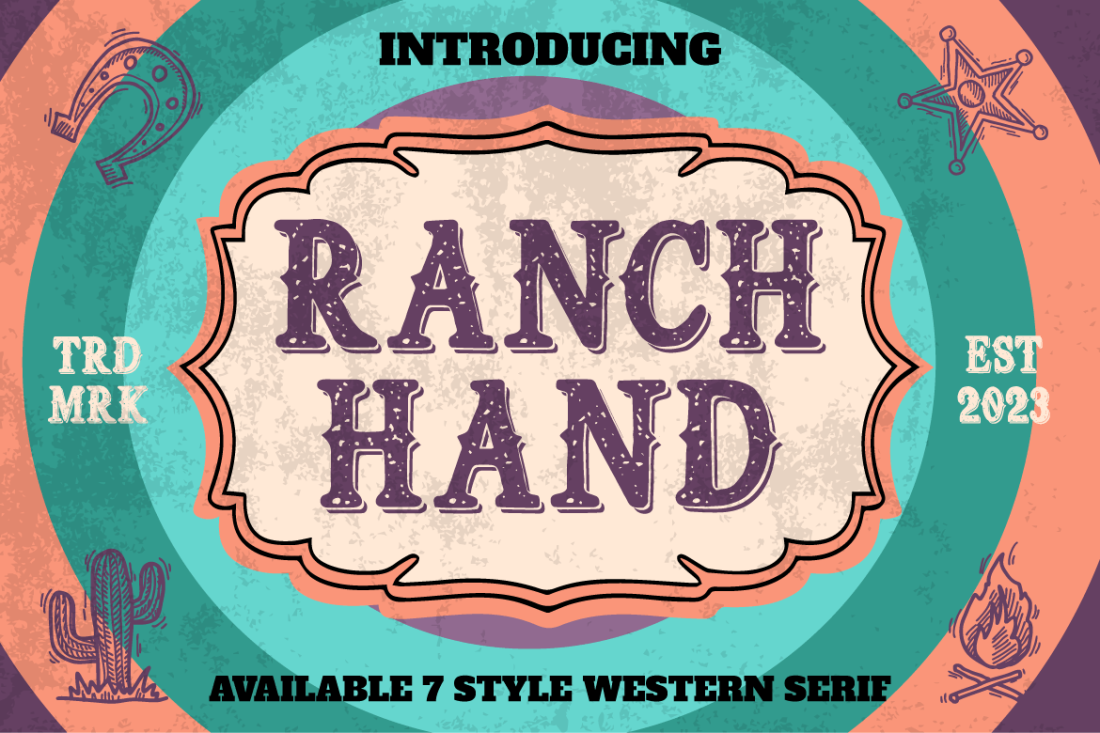 Ranch Hand – Display Westren Font