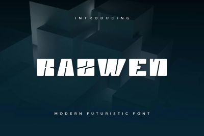 Razwen - Modern Futuristic Font