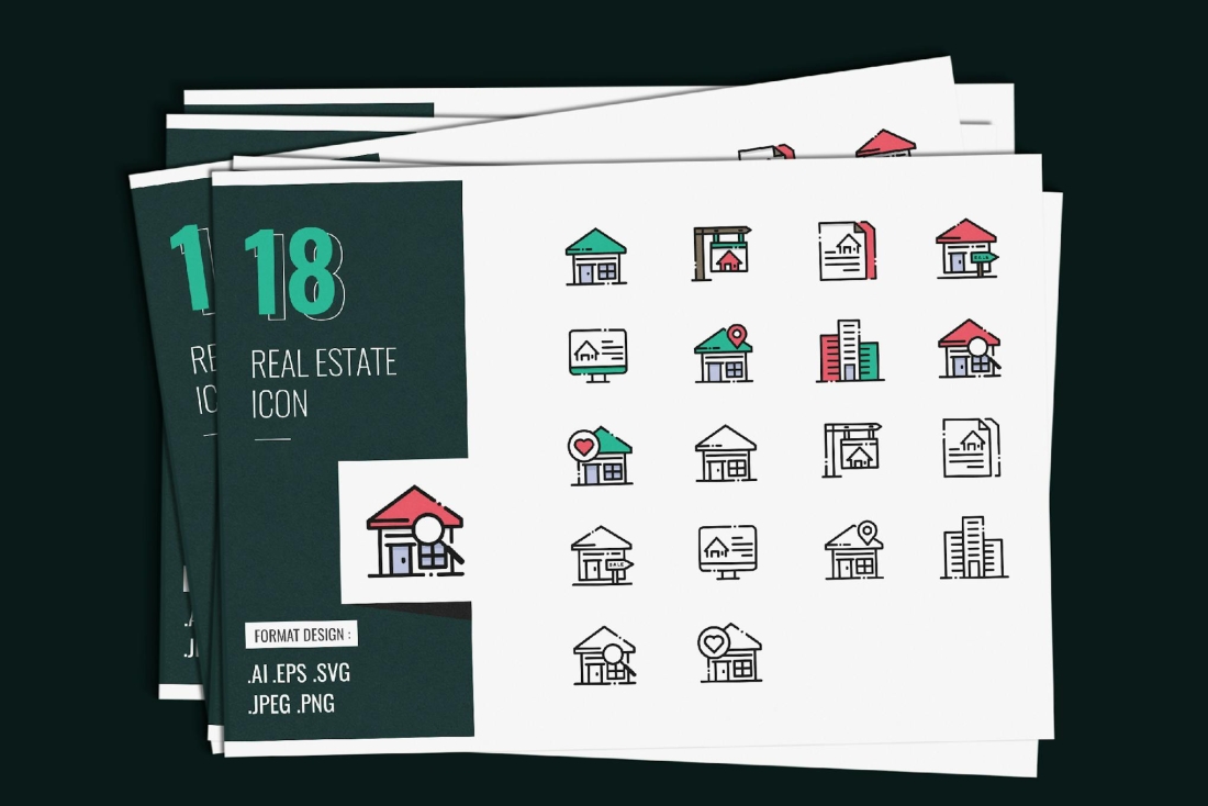 Real Estate Icon Design