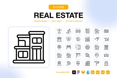 Real Estate Icons Pack