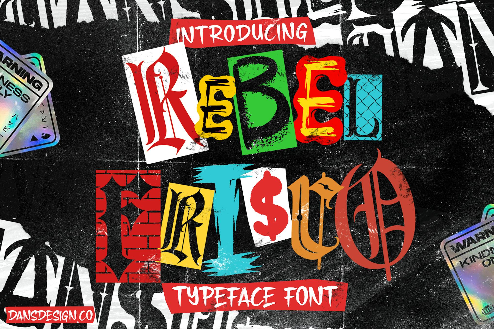 REBEL FRISCO Graffiti Urban Y2k Font