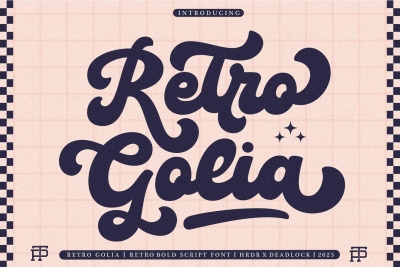 Retro Golia - A Retro Script Font
