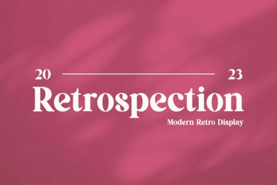 Retrospection Modern Retro Serif Display Font