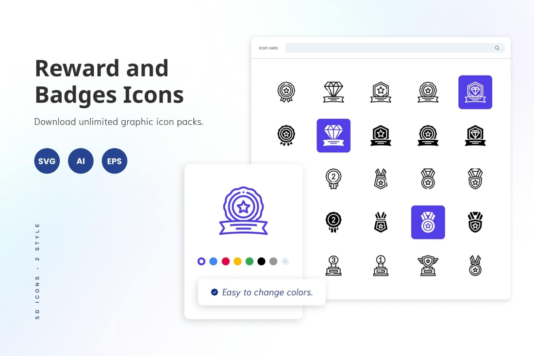 Reward and Badges Icons