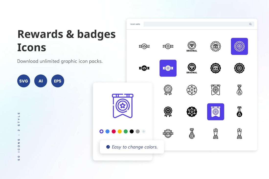 Rewards & Badges Icons