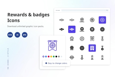Rewards & Badges Icons