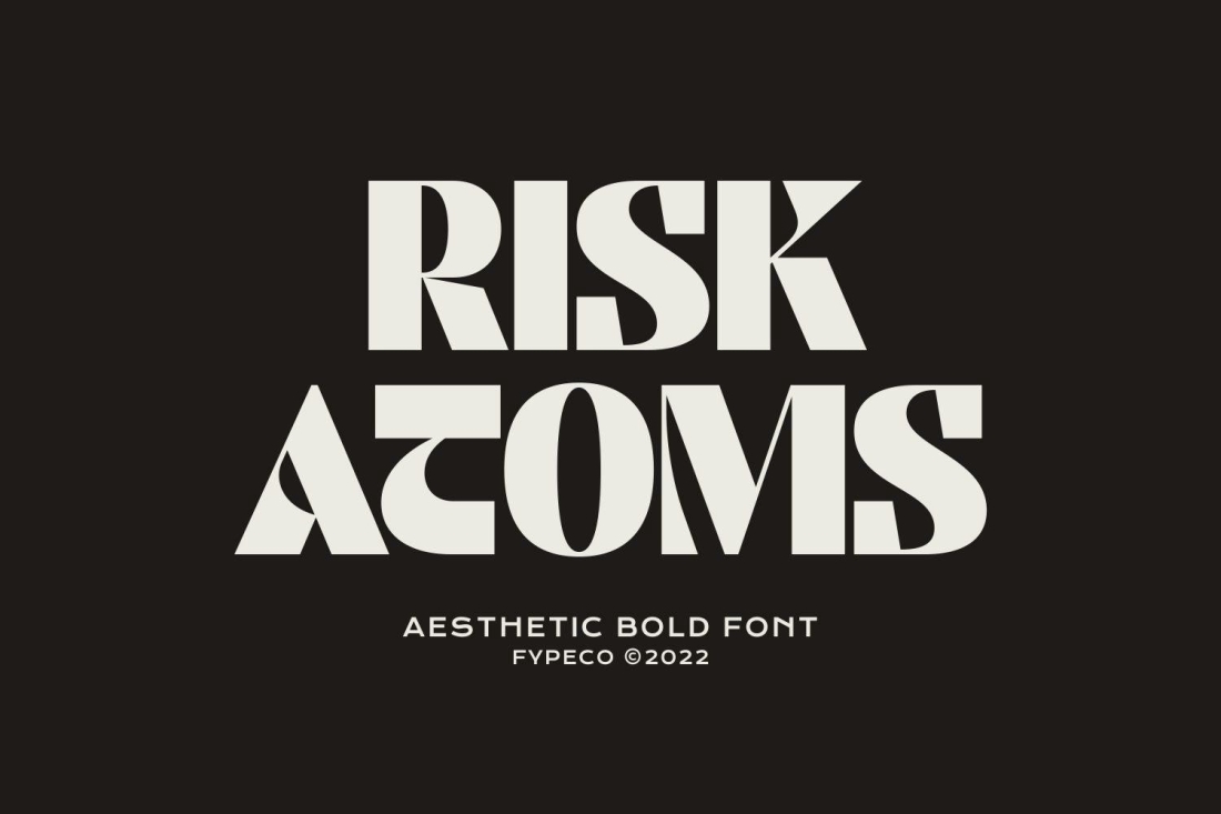 Risk Atoms - Aesthetic Bold Font