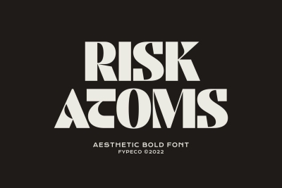Risk Atoms - Aesthetic Bold Font