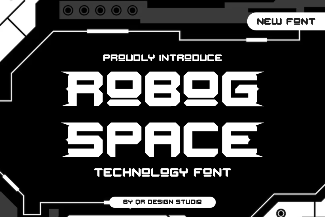 Robog Space - Digital & Tech Font