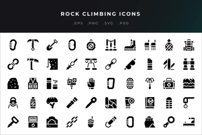 Rock Climbing Icons