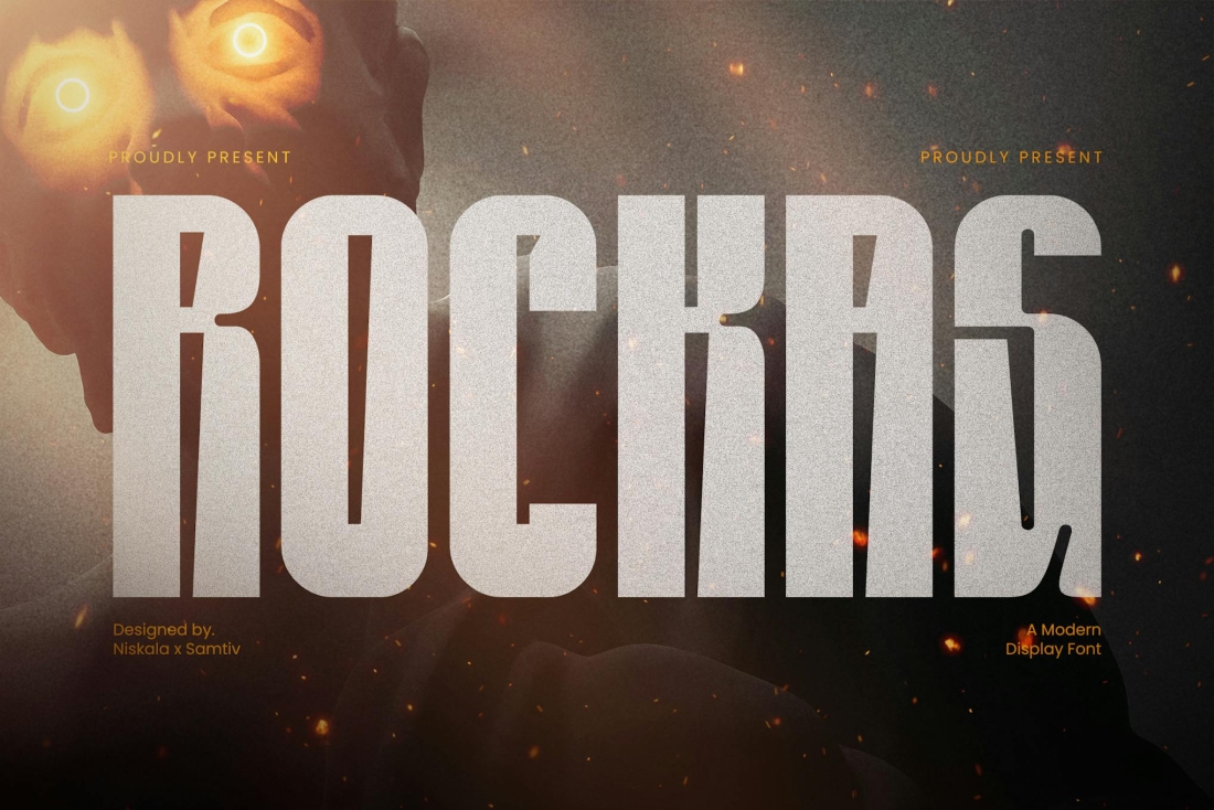 Rockas - A Modern Sport Display Font