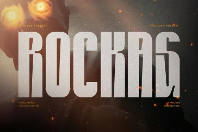 Rockas - A Modern Sport Display Font