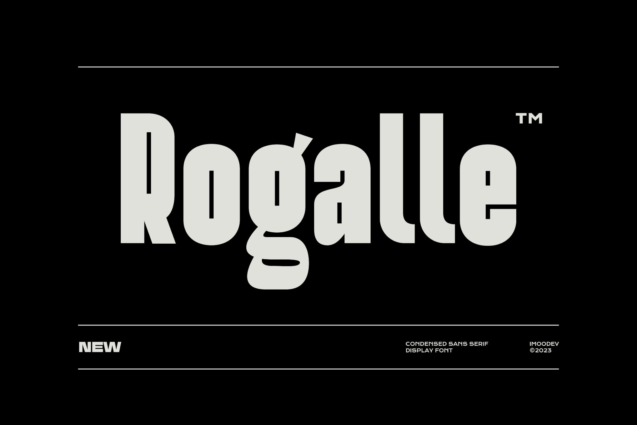 Rogalle – Condensed Sans Serif Display Font