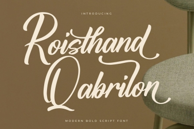 Roisthand Qabrilon Modern Script Bold Font