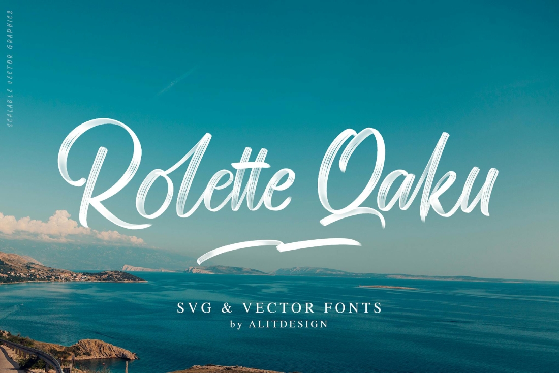 Rollete Qaku SVG & Regular font