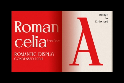 Romancelia - Romantic Display Condensed Font