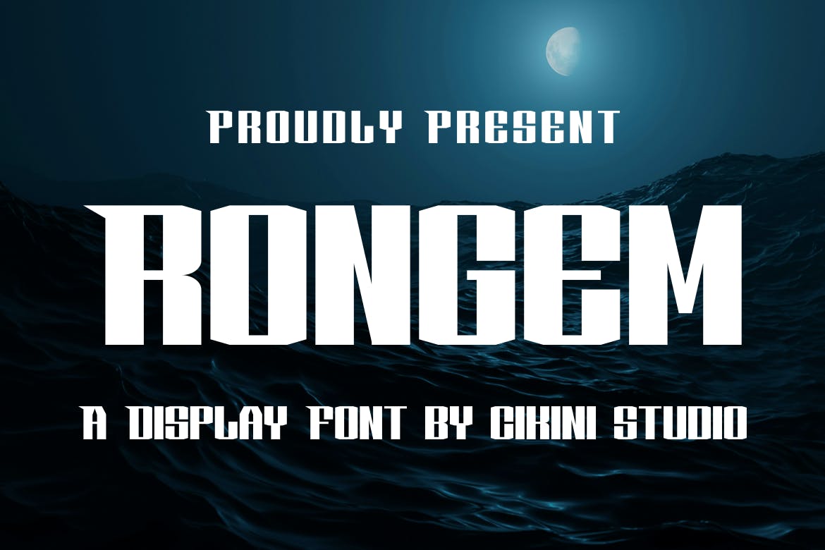 RONGEM – A Display Font