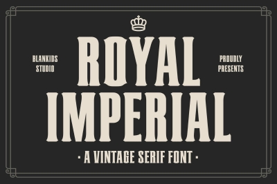 Royal Imperial a Vintage College Font