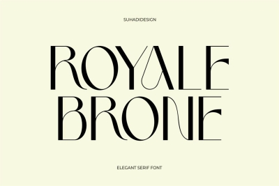 Royale Brone Elegant Stylish Serif Font