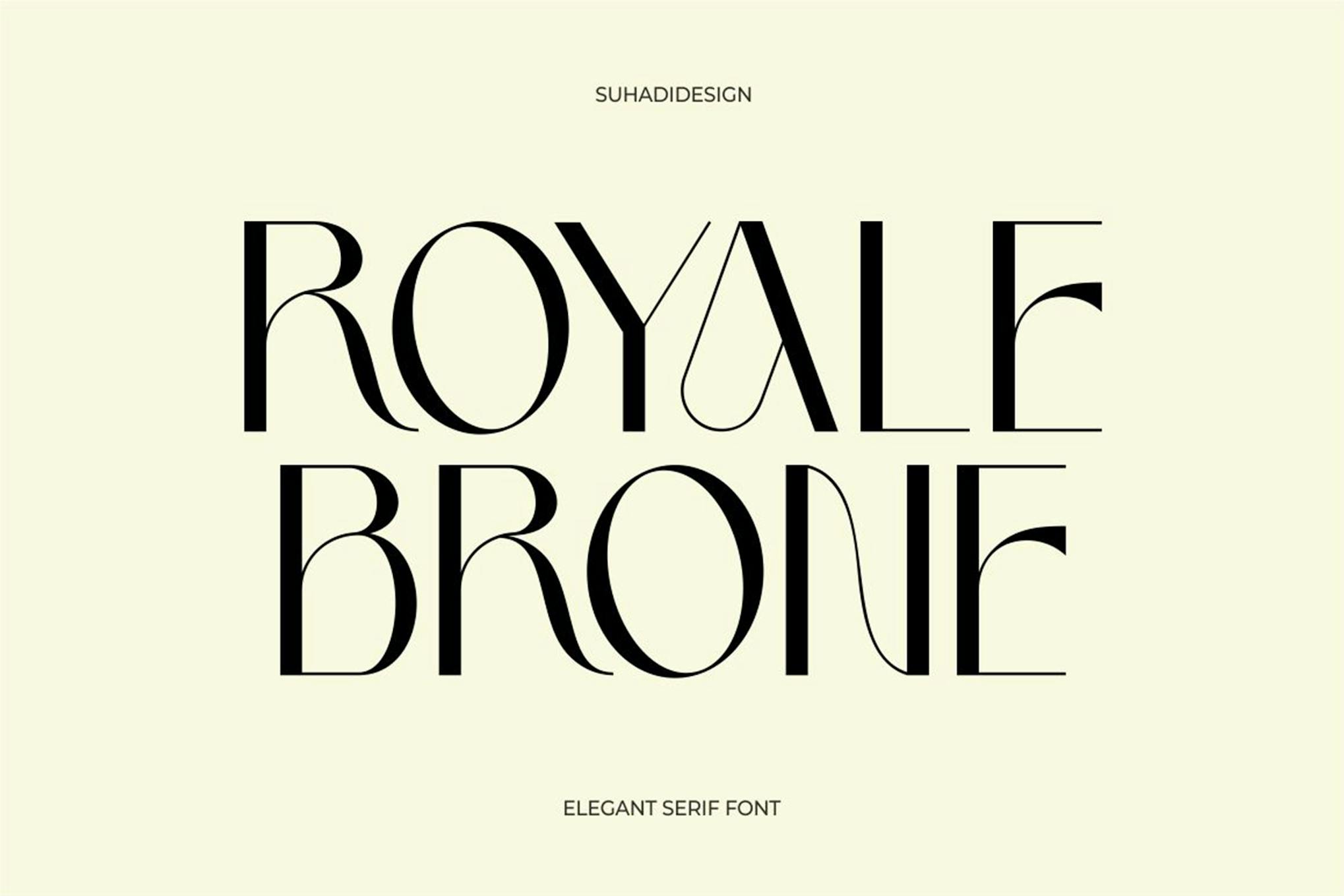 Royale Brone Elegant Stylish Serif Font