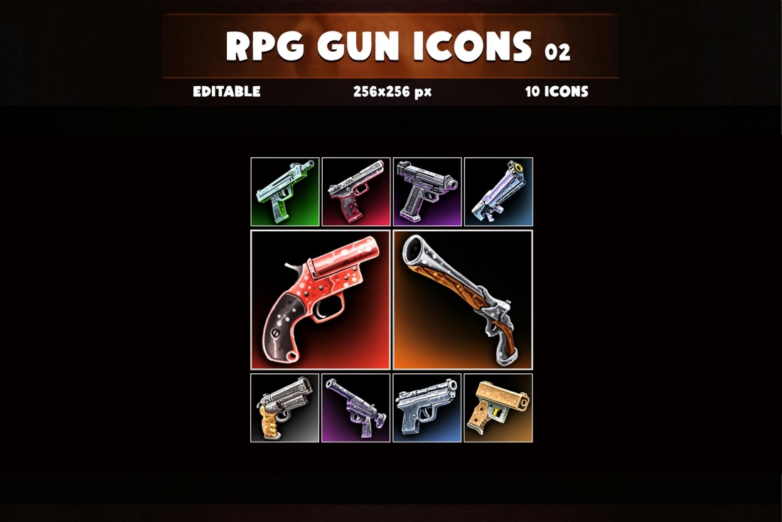 RPG Gun Icons 02
